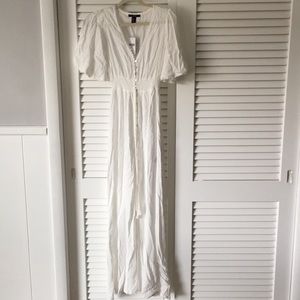 White dress Forever 21 maxi long